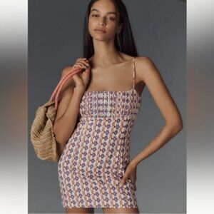 Maeve The Ophelia Sleeveless Linen Slim Mini Dress Sz 10 NWT MSRP $148